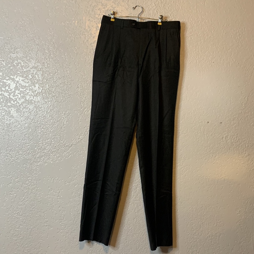 Jos. A. Bank Black Dress Pants Classic Straight-Leg